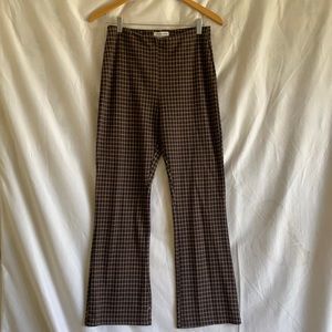 Plaid Flare Pants